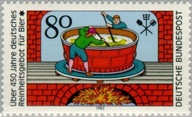 Niemcy 1983 Znaczek 1179 ** piwo browarnictwo przemysł alkohol