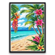 Plakat z ramą 40x50cm Lato na Bali, wakacyjna dekoracja | Pomysł na Prezent