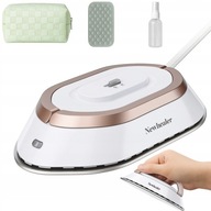 MINI ŻELAZKO TURYSTYCZNE PRZENOŚNE CERAMICZNE PRASOWANIE ZESTAW + PODSTAWKA