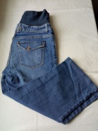 H&M Mama spodnie ciążowe jeans rybaczki r M
