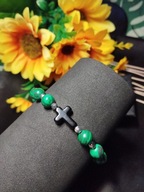 Bransoletka różaniec Malachit