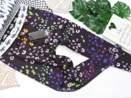 Hype - nowe legginsy kwiaty , pas logo r 164