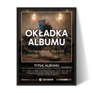 Plakat/Obraz w ramce Personalizowany Album Muzyczny 2 40x30cm Super Prezent