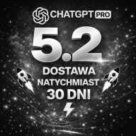 CHATGPT NAJNOWSZA WERSJA 5.4 PLAN PLUS - 30 DNI DOSTĘPU CHAT GPT O1 AI 24/7