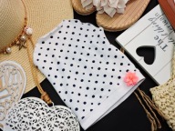 Baby - czapeczka hustka grochy r 80/86