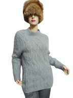 tricot sweter angorowy z warkoczem 40