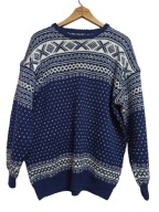 SWETER WEŁNIANY GÓRSKI wzór norweski L/XL obniżka