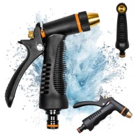 PISTOLET ZRASZACZ OGRODOWY DO WODY REGULOWANY MOSIĘŻNA DYSZA WYTRZYMAŁY