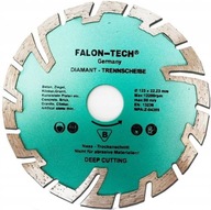 Tarcza tnąca diamentowa do betonu kamienia Falon-Tech 125x22,2 x 125 mm