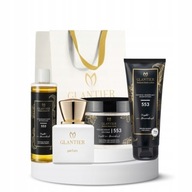 Glantier Zestaw 553 Exclusive Perfumy Premium Peeling Olejek Balsam Torba
