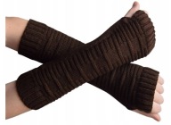 MITENKI DŁUGIE DAMSKIE RĘKAWICZKI BEZ PALCÓW