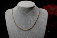 ŁAŃCUSZEK ZE STALI CHIRURGICZNEJ 316L POZŁACANY