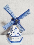 WIATRAK PORCELANA HOLANDIA SYGNOWANY