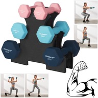 Zestaw Hantli Neoprenowych SONGMICS 12kg – 6 sztuk + stojak - SUPER BICEPS