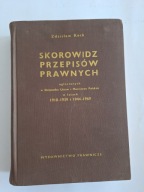 Skorowidz przepisów prawnych 1918-1939 i 1944-1969 Z.Keck
