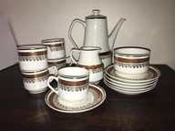 Serwis zestaw do kawy porcelana Chodzież lata 70-80