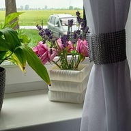 Pikowana Doniczka Osłonka na Kwiaty Balkon Taras Symulacja Tkaniny Ozdoba