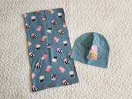 Cool Club czapka cekiny i komin Świnka Peppa nowe roz 116