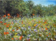 Na łące" obraz olejny na płótnie 30x40cm , oryginał Garncarek Al,,,