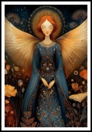 A2 OBRAZ PLAKAT ANIOŁ, PLAKAT Z ANIOŁEM, ANIELSKIE SKRZYDŁA, ANIELICA, NR8