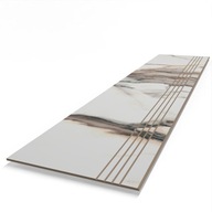 Stopnica spiek kwarcowy marmur, Antypoślizgowa z ryflami, Schody 160x30