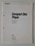SONY - 1990 - Compact Disc Player - CDP-590 \ CDP-490 \ CDP-M69 \ CDP-M49