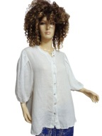 TIFFANY WŁOSKA koszula LNIANA stójka L/XL -44