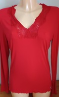 Czerwona bluzka Tiffi XL, z koronką
