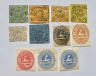 1853-65 Brauschweig znaczki kasowanych i czyste. Wartość 1350,- Euro.