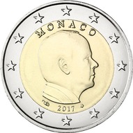 Monako 2017 - 2 euro obiegowe - stan menniczy