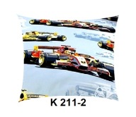 Poszewka z kory 40x40 jasiek z bawełny gofrowanej K 211-2 formuła 1 błękit