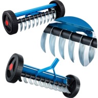 AERATOR WERTYKULATOR RĘCZNY NA KÓŁKACH OBROTOWY WAHADŁOWY DO TRAWNIKA KOLCE