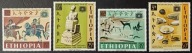 ETIOPIA Mi Mi 572-575 ** - czysty - SZTUKA ETNICZNA - 1967 rok