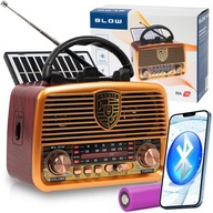 RADIO KUCHENNE RETRO BLUETOOTH SIECIOWO-AKUMULATOROWE SOLARNE BLOW RA10