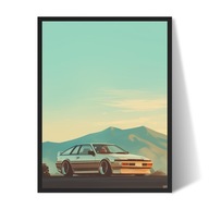 Toyota Celica ST165 Plakat/Obraz w Ramce 30x40 40x30cm Prezent dla faceta