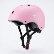 Kask Rowerowy Dla Dzieci S (48-54Cm) Regulowany Różowy. (K2)