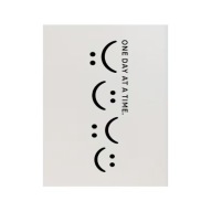 Plakat „One Day at a Time” – Minimalistyczny Plakat Motywacyjny