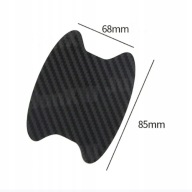 FOLIA OCHRONNA POD KLAMKI SAMOCHODU CARBON CZARNA NALEPKI 4 SZTUKI