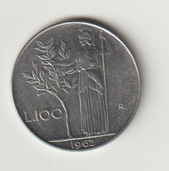 Wlochy 100 lirow 1962
