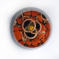 Orgonit talizman odpromiennik z czerwonym jaspisem