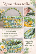 TOREBKA SZYDEŁKOWA DZIERGANA PREZENT NA DZIEŃ MAMY URODZINY IMIENINY LETNIA