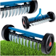 Aerator wertykulator ręczny na kółkach obrotowy wahadłowy do trawnika kolce