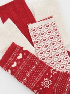 RESERVED Wzorzyste skarpetki ŚWIĘTA 5-pak 40- 42 WALENTYNKI