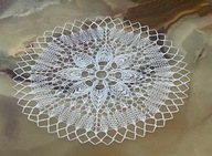 SERWETA 30CM SERWETKA RĘCZNIE WYKONANY NA DRUTACH HAND MADE RĘKODZIEŁO