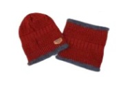 Komplet ocieplana czapka z kominem