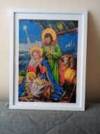 Szopka Betlejemska -Haft Diamentowy