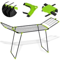 Suszarka na Pranie Stojąca XXL 20m Stalowa Składana Mocna KLIPSY Wieszaki