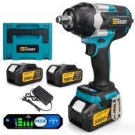 Klucz udarowy Gisam bezszczotkowy 1800 Nm 1/2" z 2 akumulatorami