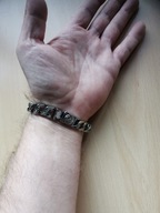 BRANSOLETKA Srebrna SREBRO 36,1gr pr 925 12mm/22cm Bransoleta