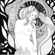 Obraz AKT rysumek neosecesja nr328